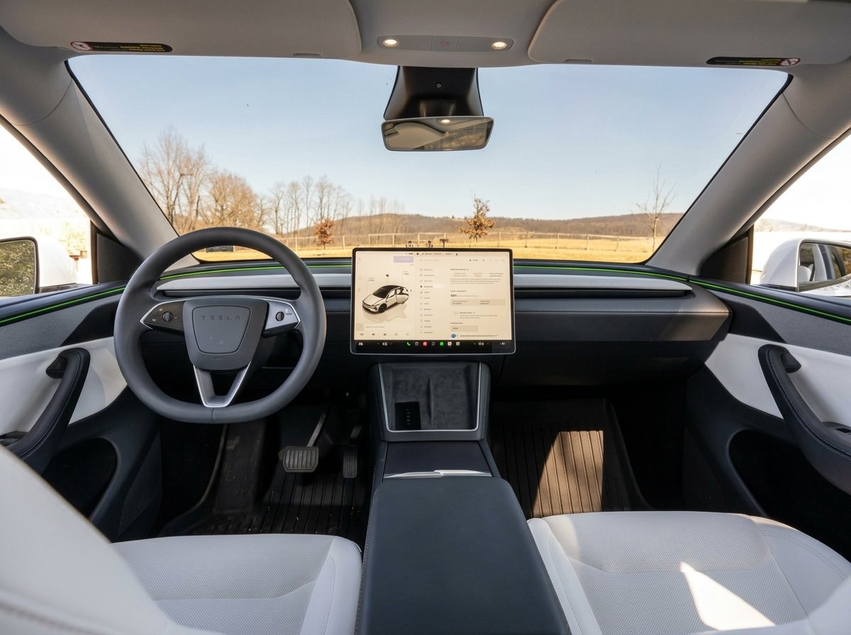 Tesla Model Y interior detail